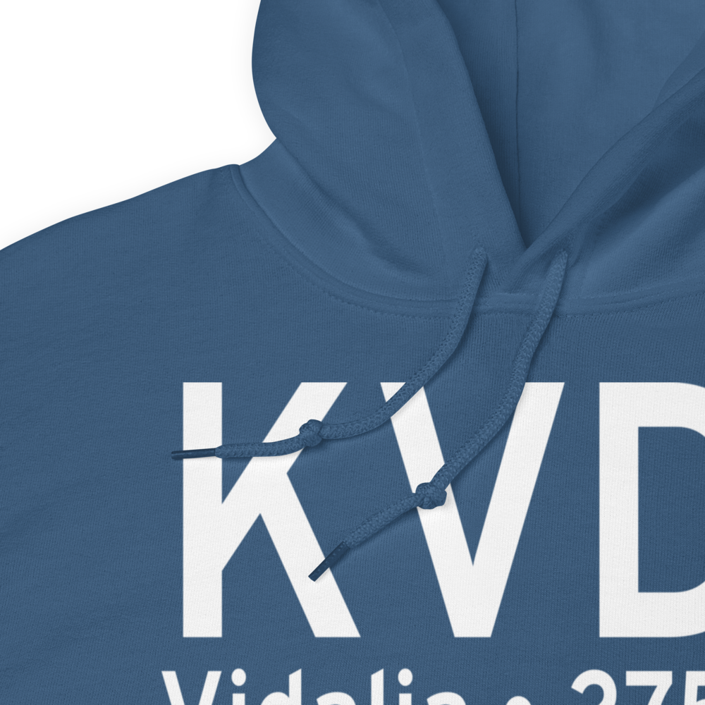Vidalia Regional Airport (KVDI) ICAO Hoodie Sweatshirt 