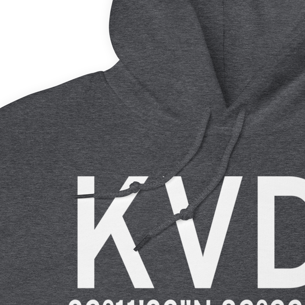 Vidalia Regional Airport (KVDI) ICAO Hoodie Sweatshirt 