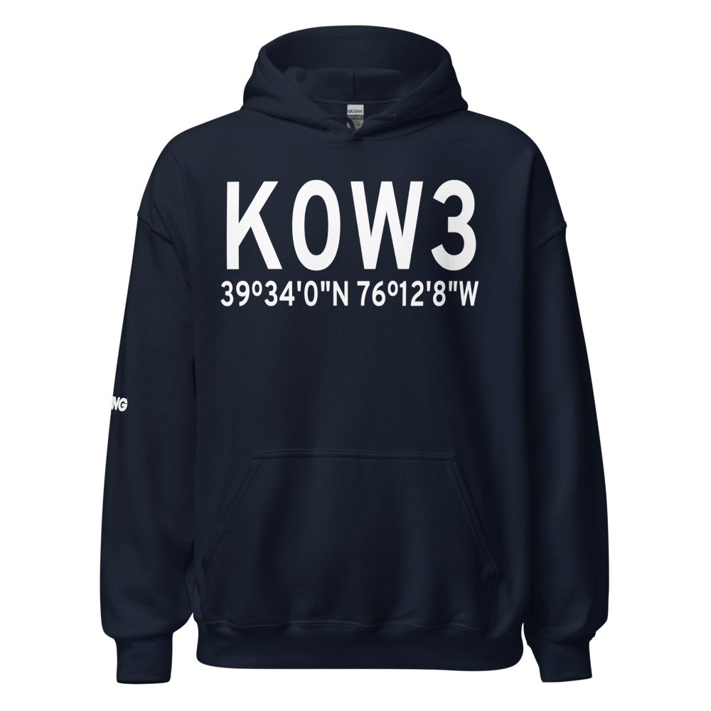 Harford County Airport (K0W3) ICAO Hoodie Sweatshirt 