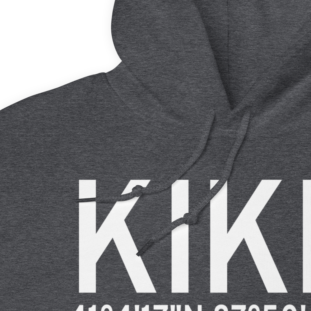 Greater Kankakee Airport (KIKK) ICAO Hoodie Sweatshirt 