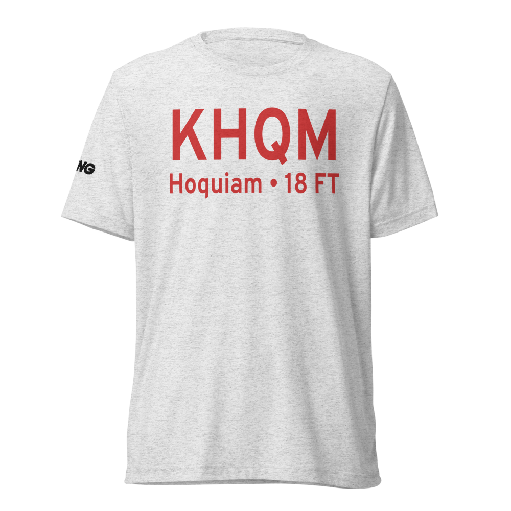 Bowerman Airport (KHQM) ICAO Tri-blend T-Shirt 