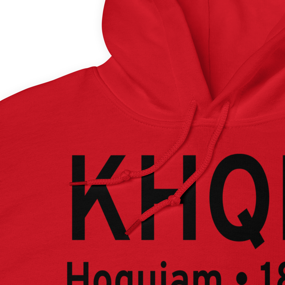 Bowerman Airport (KHQM) ICAO Hoodie Sweatshirt 