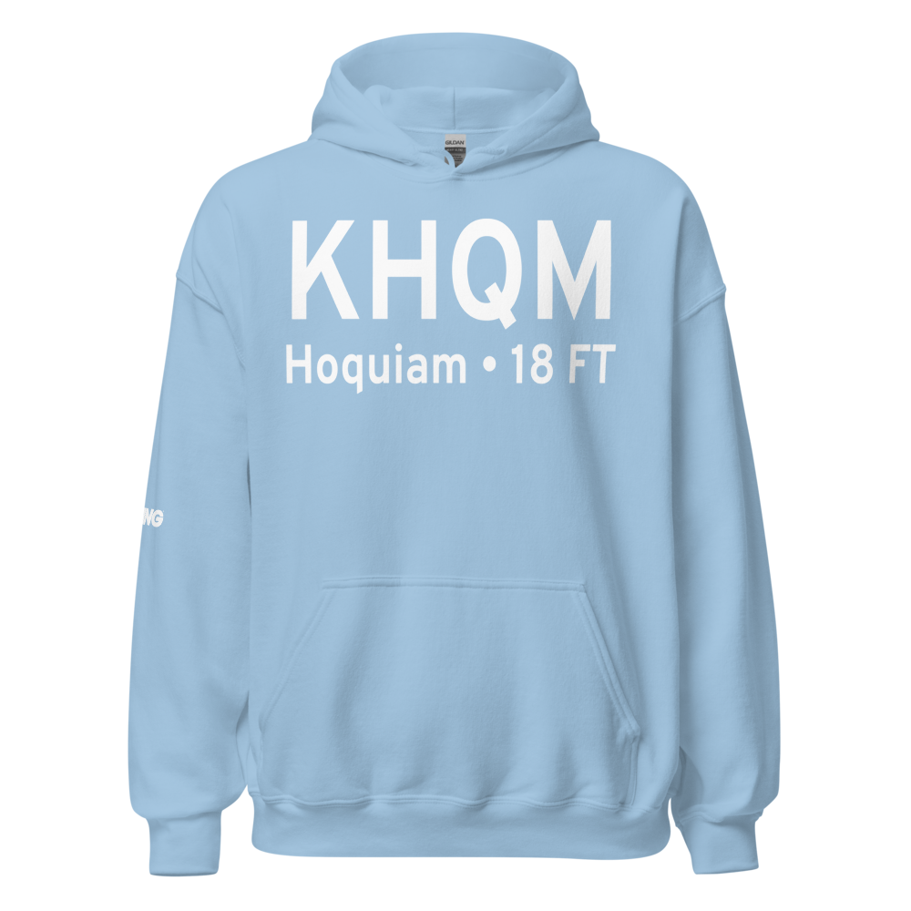 Bowerman Airport (KHQM) ICAO Hoodie Sweatshirt 