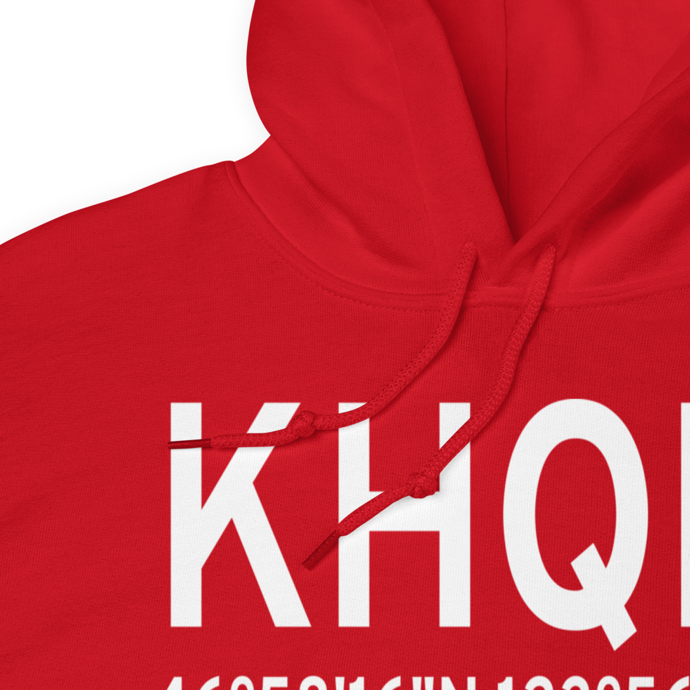 Bowerman Airport (KHQM) ICAO Hoodie Sweatshirt 