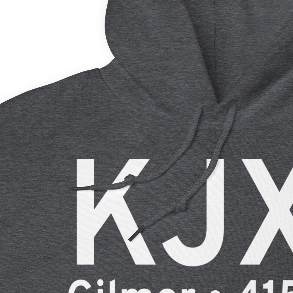 Fox Stephens Field Gilmer Municipal Airport (KJXI) ICAO Hoodie Sweatshirt 