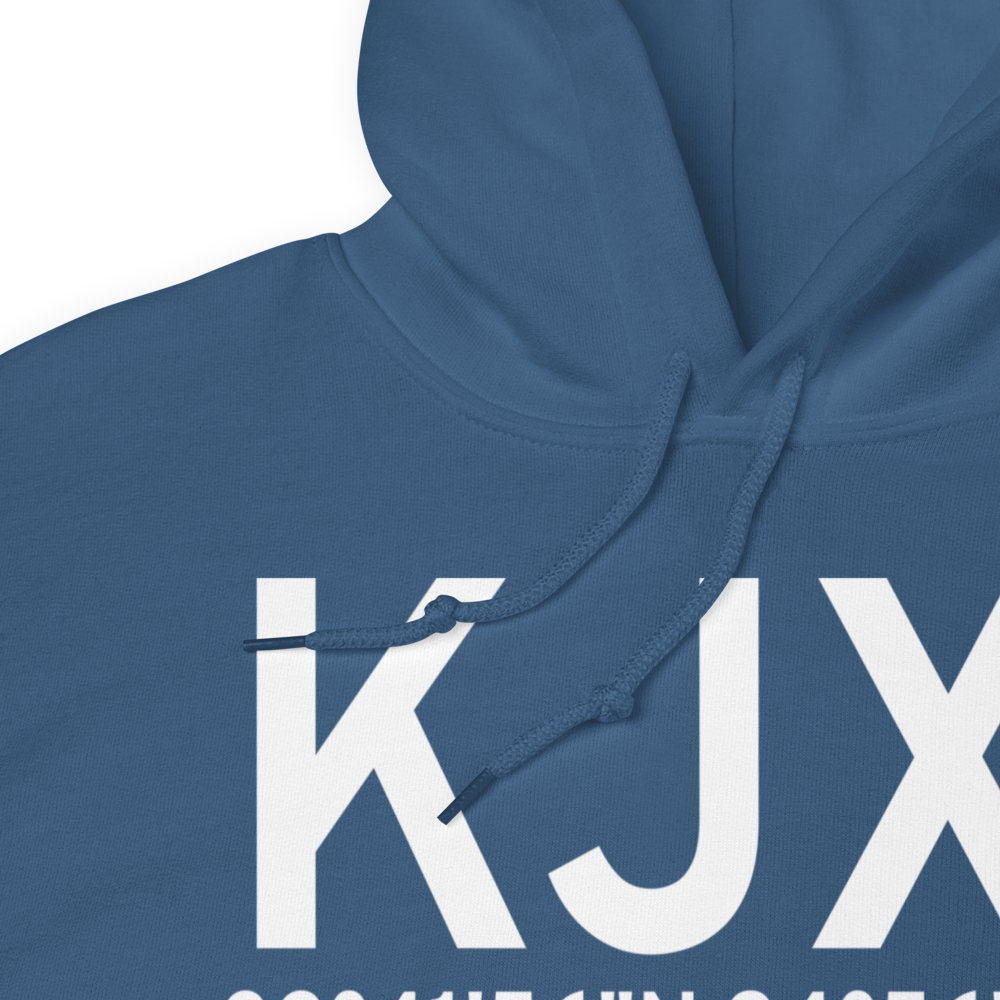 Fox Stephens Field Gilmer Municipal Airport (KJXI) ICAO Hoodie Sweatshirt 