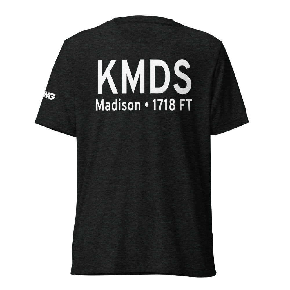 Madison Municipal Airport (KMDS) ICAO Tri-blend T-Shirt 