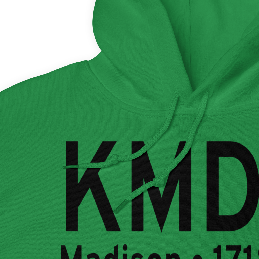 Madison Municipal Airport (KMDS) ICAO Hoodie Sweatshirt 