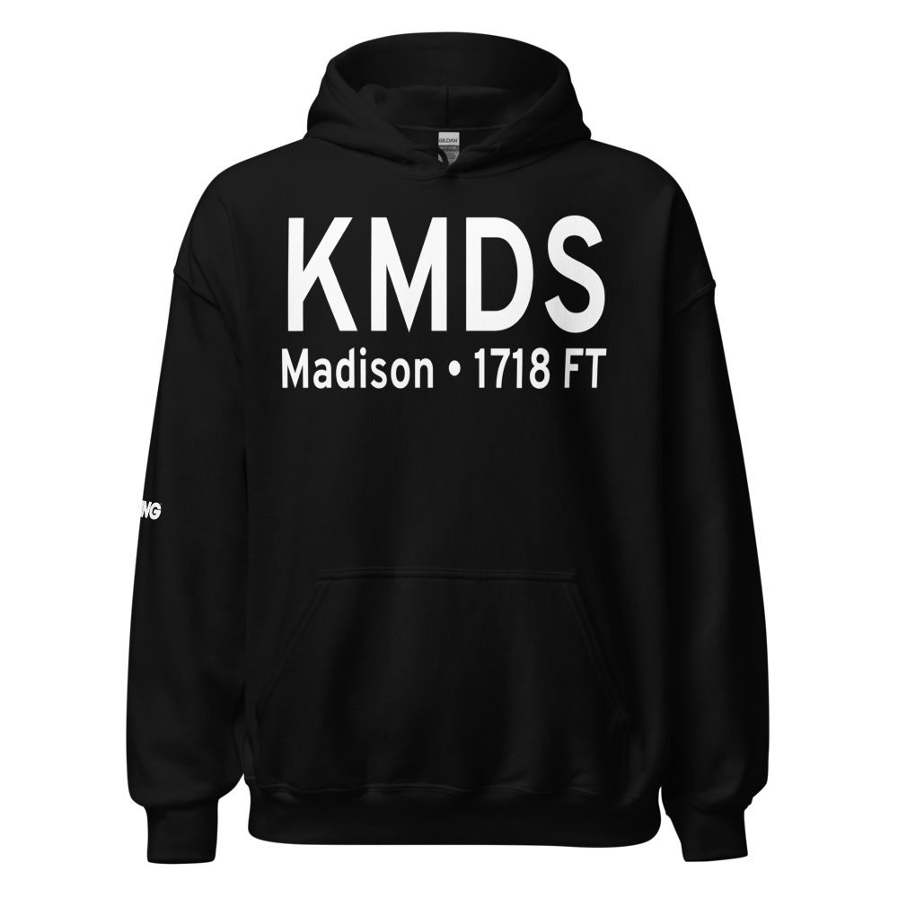 Madison Municipal Airport (KMDS) ICAO Hoodie Sweatshirt 
