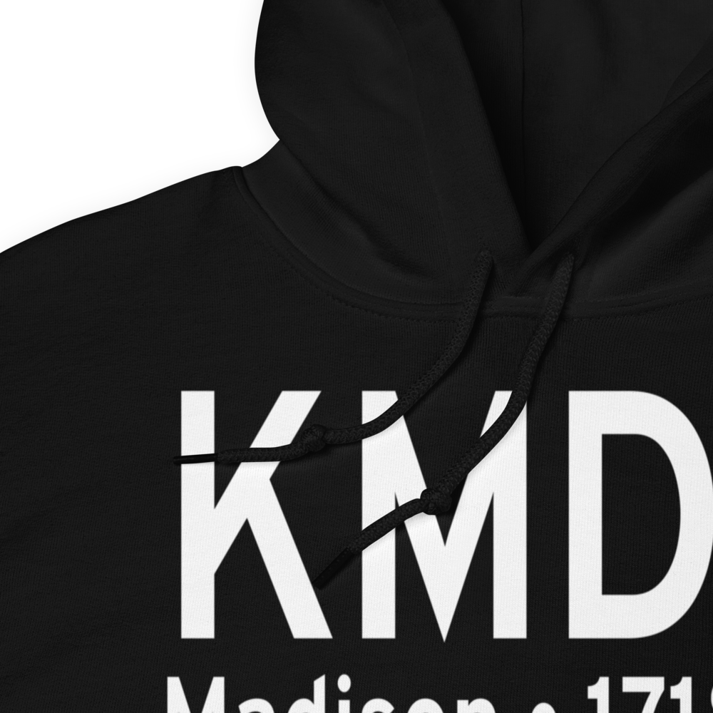 Madison Municipal Airport (KMDS) ICAO Hoodie Sweatshirt 