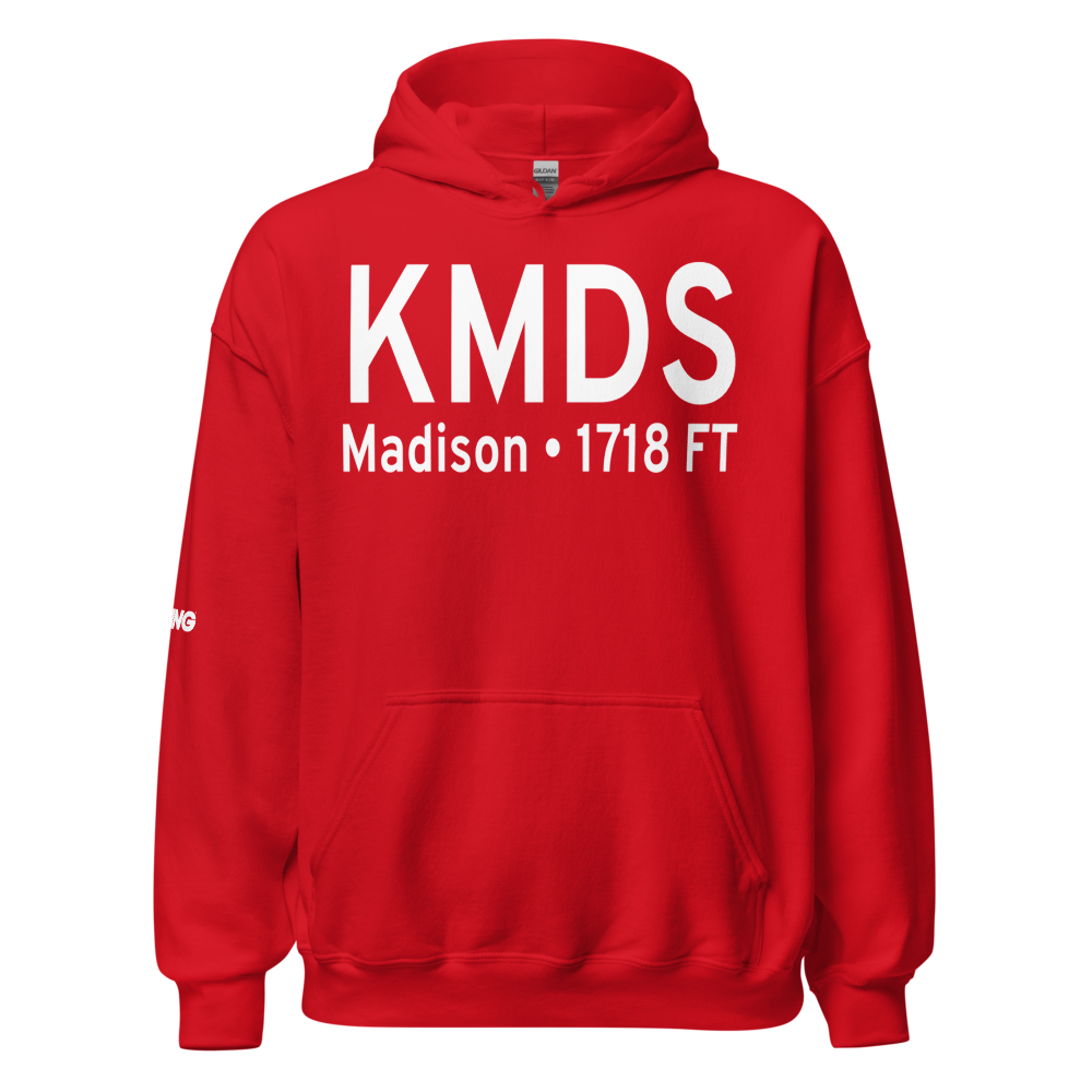 Madison Municipal Airport (KMDS) ICAO Hoodie Sweatshirt 