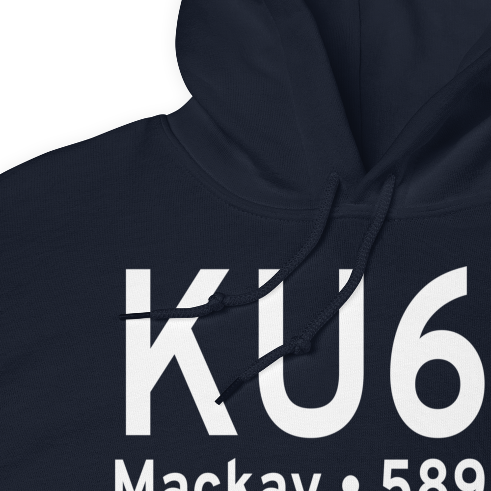 Mackay Airport (KU62) ICAO Hoodie Sweatshirt 