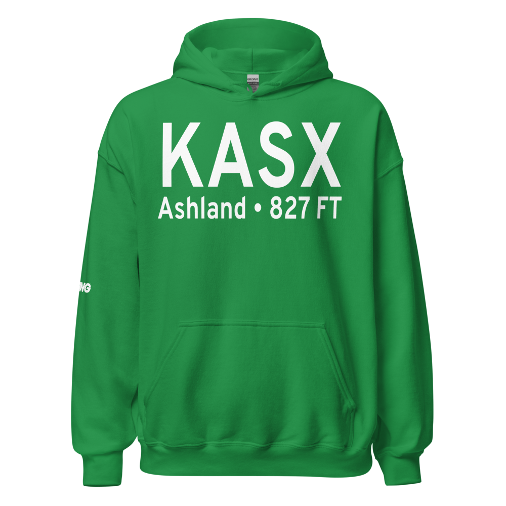 John F Kennedy Memorial Airport (KASX) ICAO Hoodie Sweatshirt 