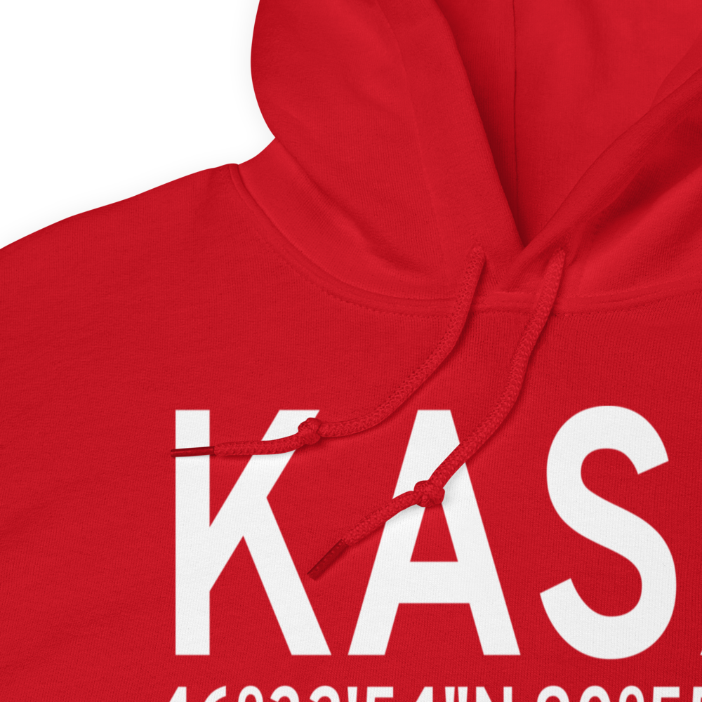 John F Kennedy Memorial Airport (KASX) ICAO Hoodie Sweatshirt 