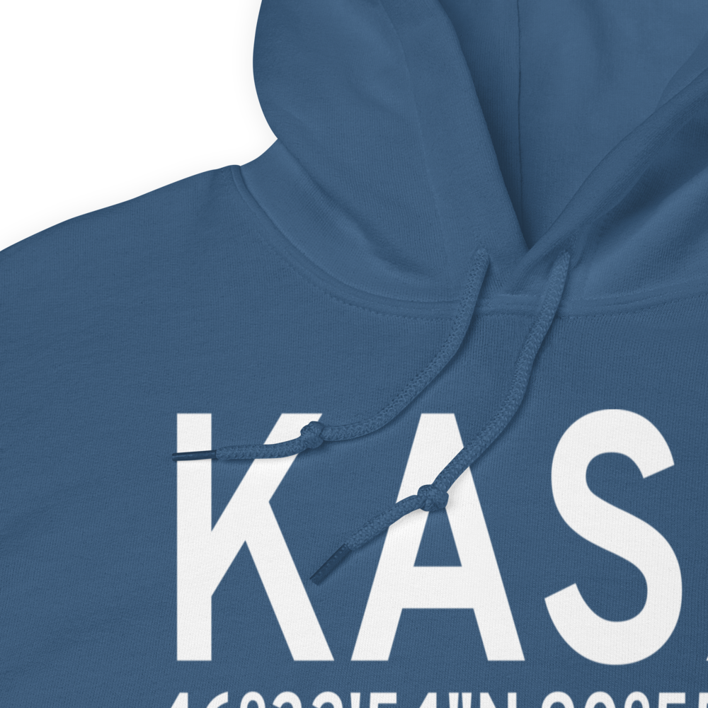 John F Kennedy Memorial Airport (KASX) ICAO Hoodie Sweatshirt 