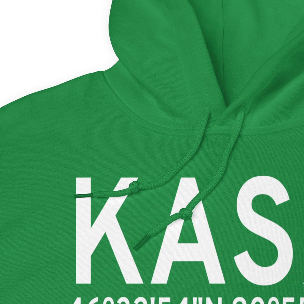 John F Kennedy Memorial Airport (KASX) ICAO Hoodie Sweatshirt 
