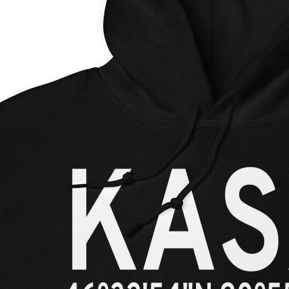 John F Kennedy Memorial Airport (KASX) ICAO Hoodie Sweatshirt 