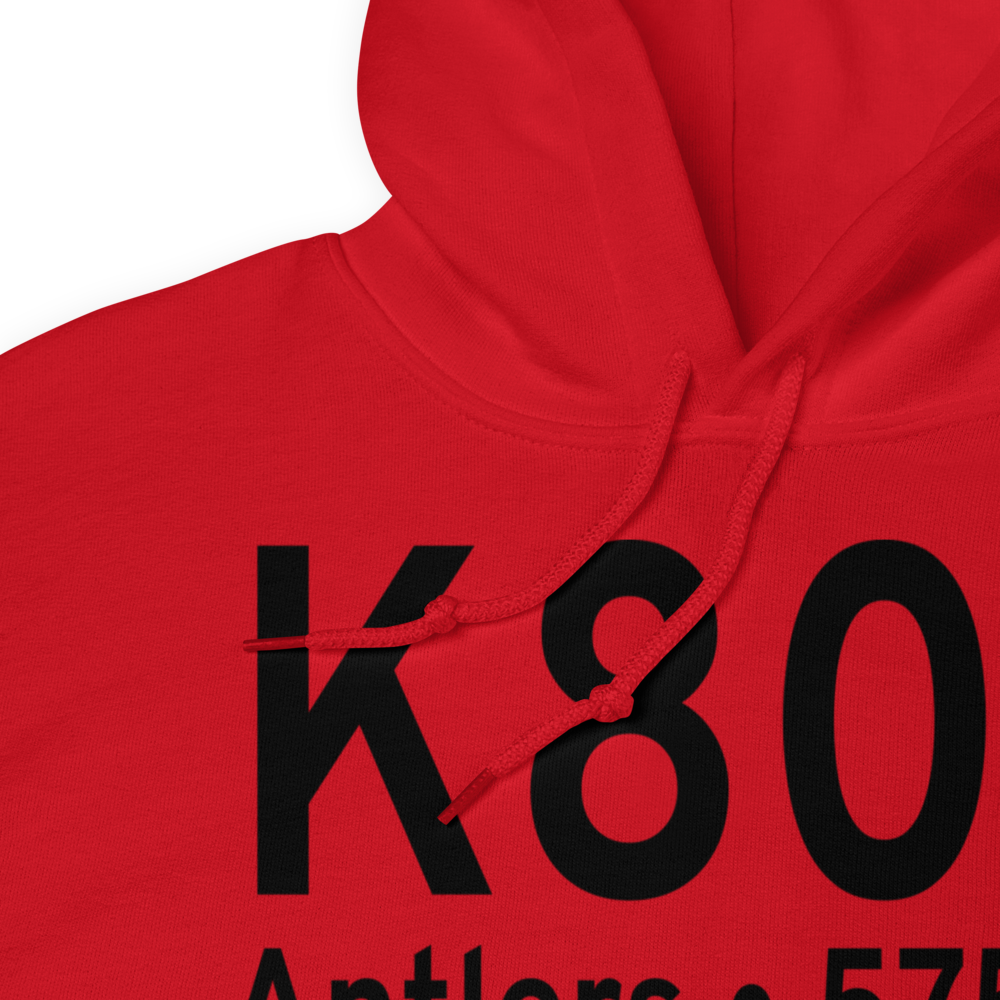 Antlers Municipal Airport (K80F) ICAO Hoodie Sweatshirt 
