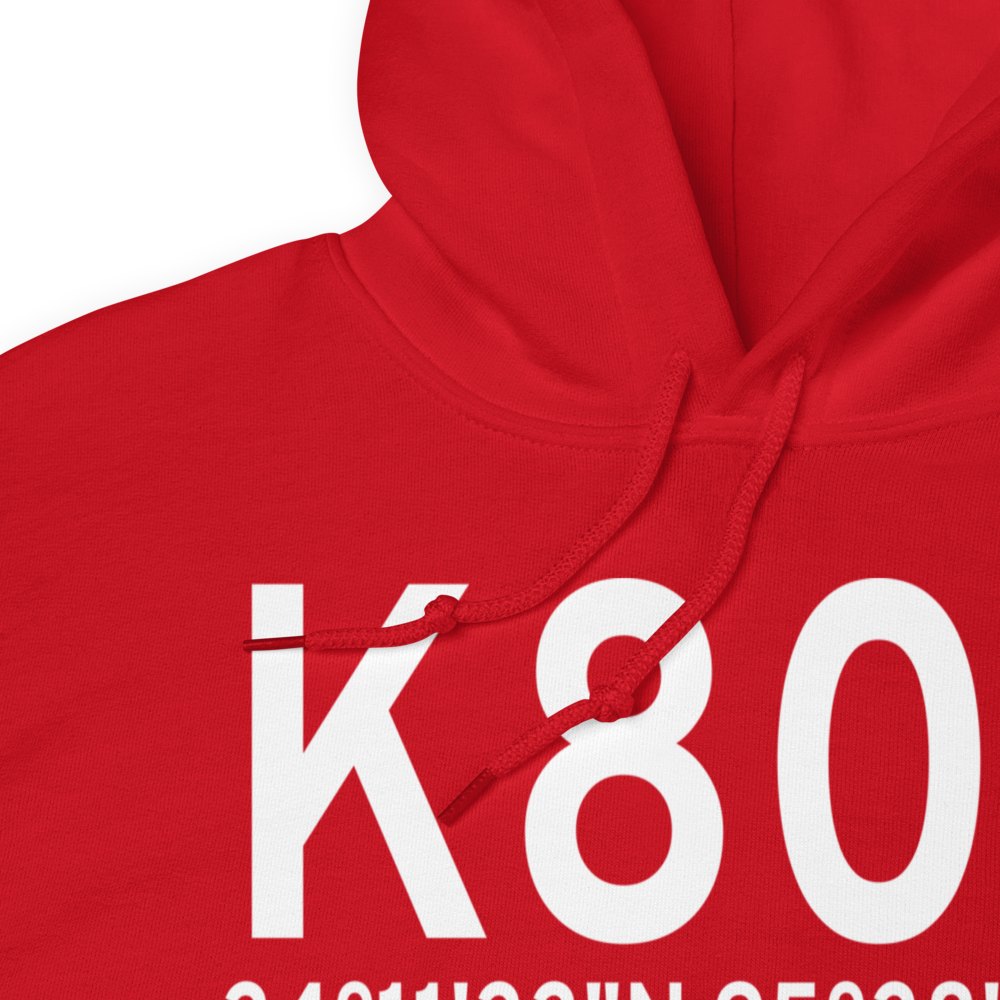 Antlers Municipal Airport (K80F) ICAO Hoodie Sweatshirt 