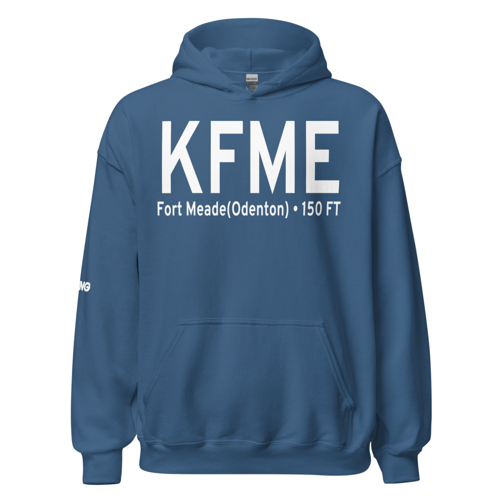 Tipton Airport (KFME) ICAO Hoodie Sweatshirt 
