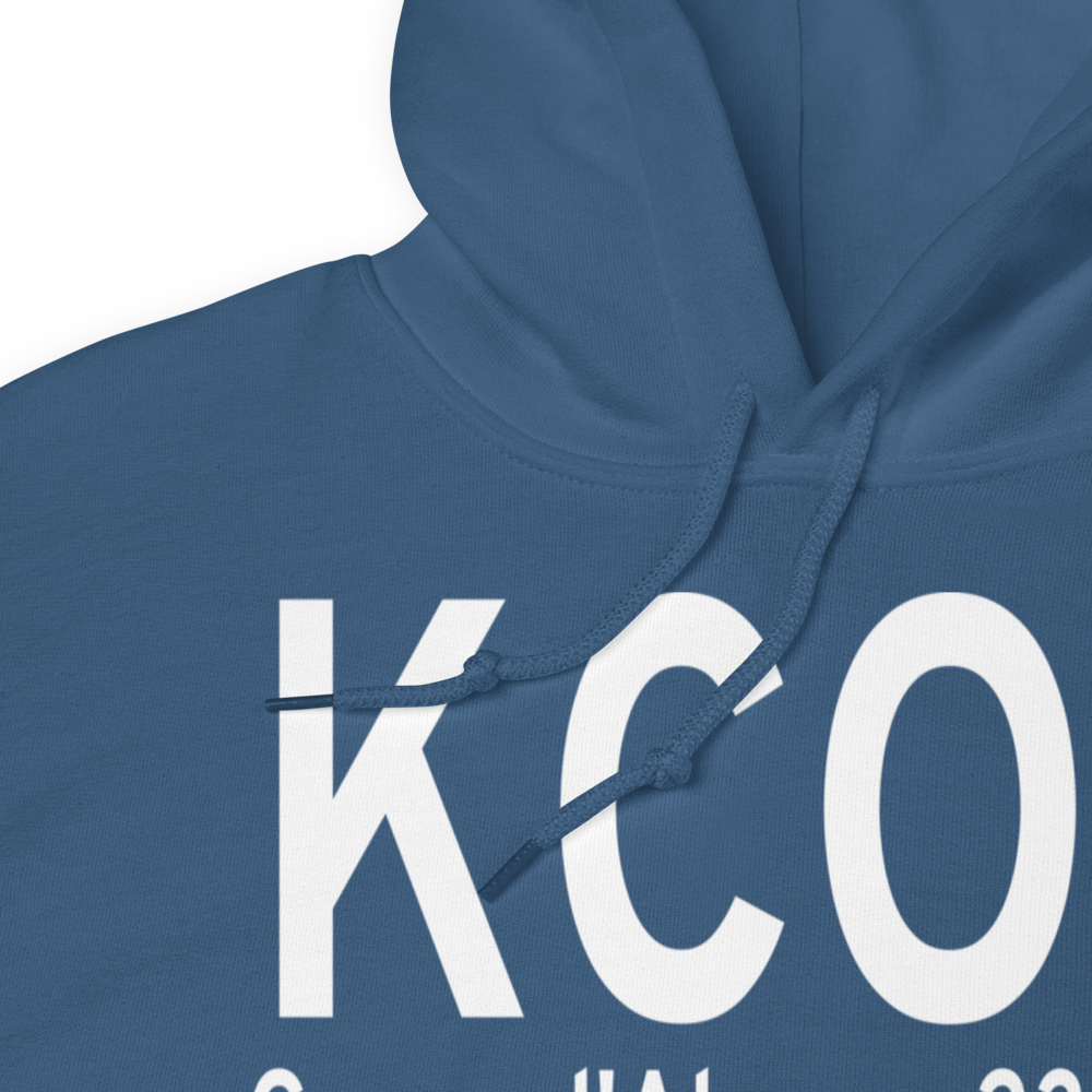 Coeur D'Alene - Pappy Boyington Field (KCOE) ICAO Hoodie Sweatshirt 