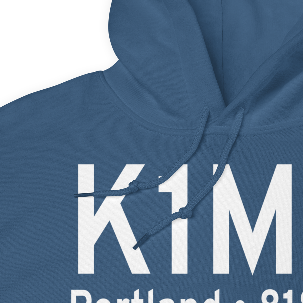 Portland Municipal Airport (K1M5) ICAO Hoodie Sweatshirt 
