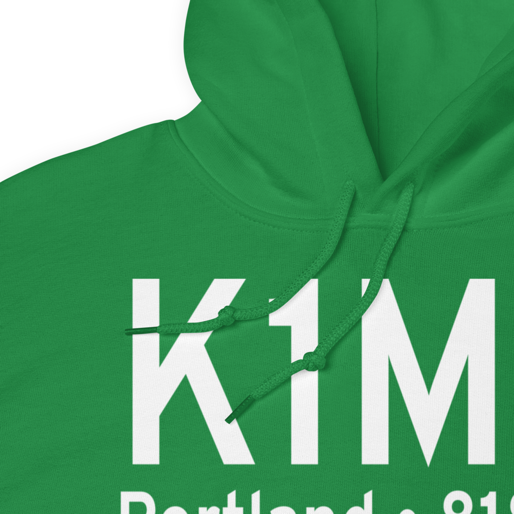 Portland Municipal Airport (K1M5) ICAO Hoodie Sweatshirt 