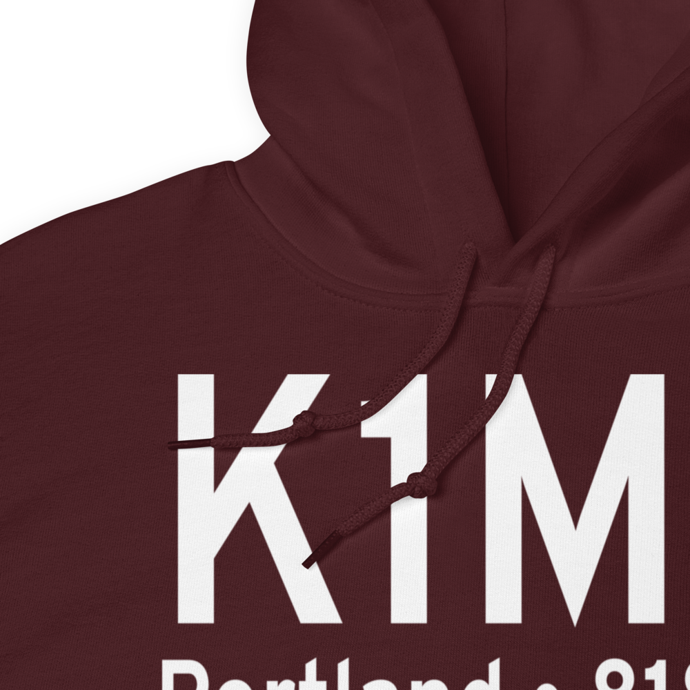 Portland Municipal Airport (K1M5) ICAO Hoodie Sweatshirt 