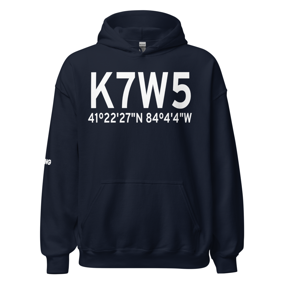 Henry County Airport (K7W5) ICAO Hoodie Sweatshirt 