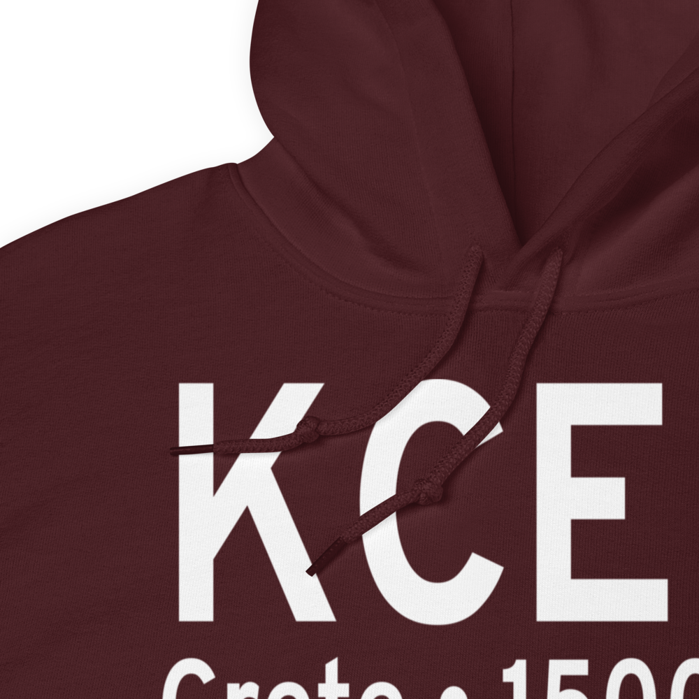 Crete Municipal Airport (KCEK) ICAO Hoodie Sweatshirt 