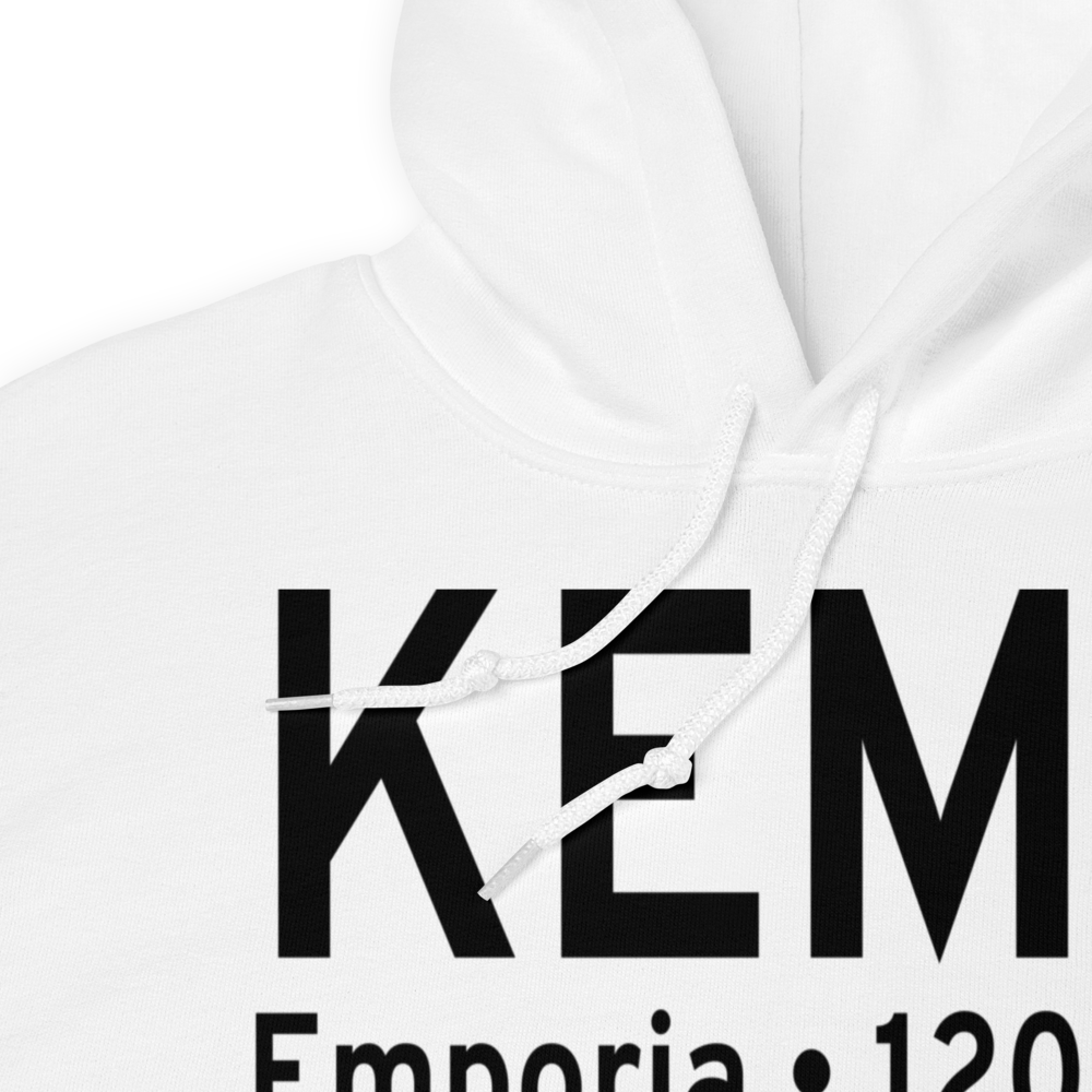 Emporia Municipal Airport (KEMP) ICAO Hoodie Sweatshirt 
