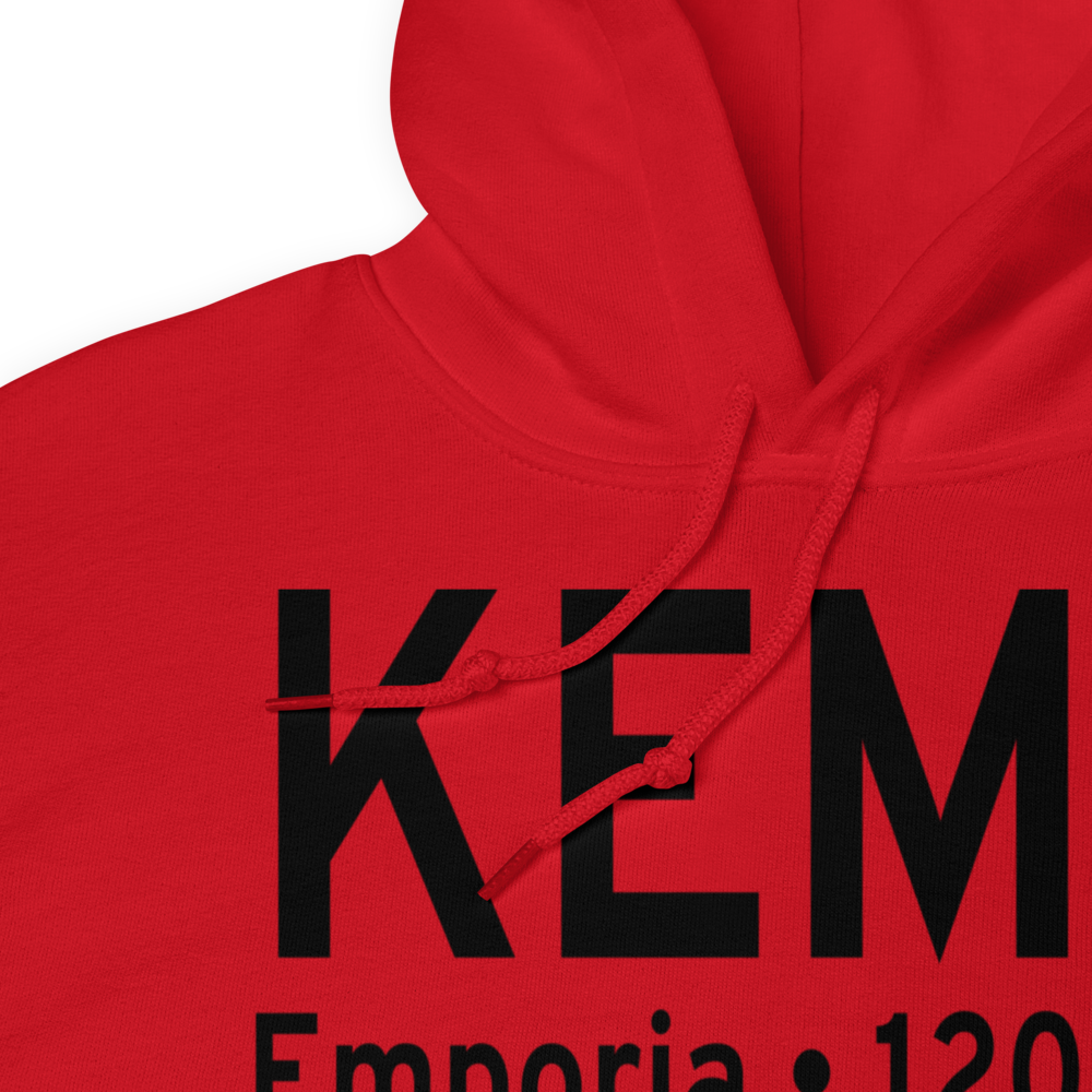 Emporia Municipal Airport (KEMP) ICAO Hoodie Sweatshirt 