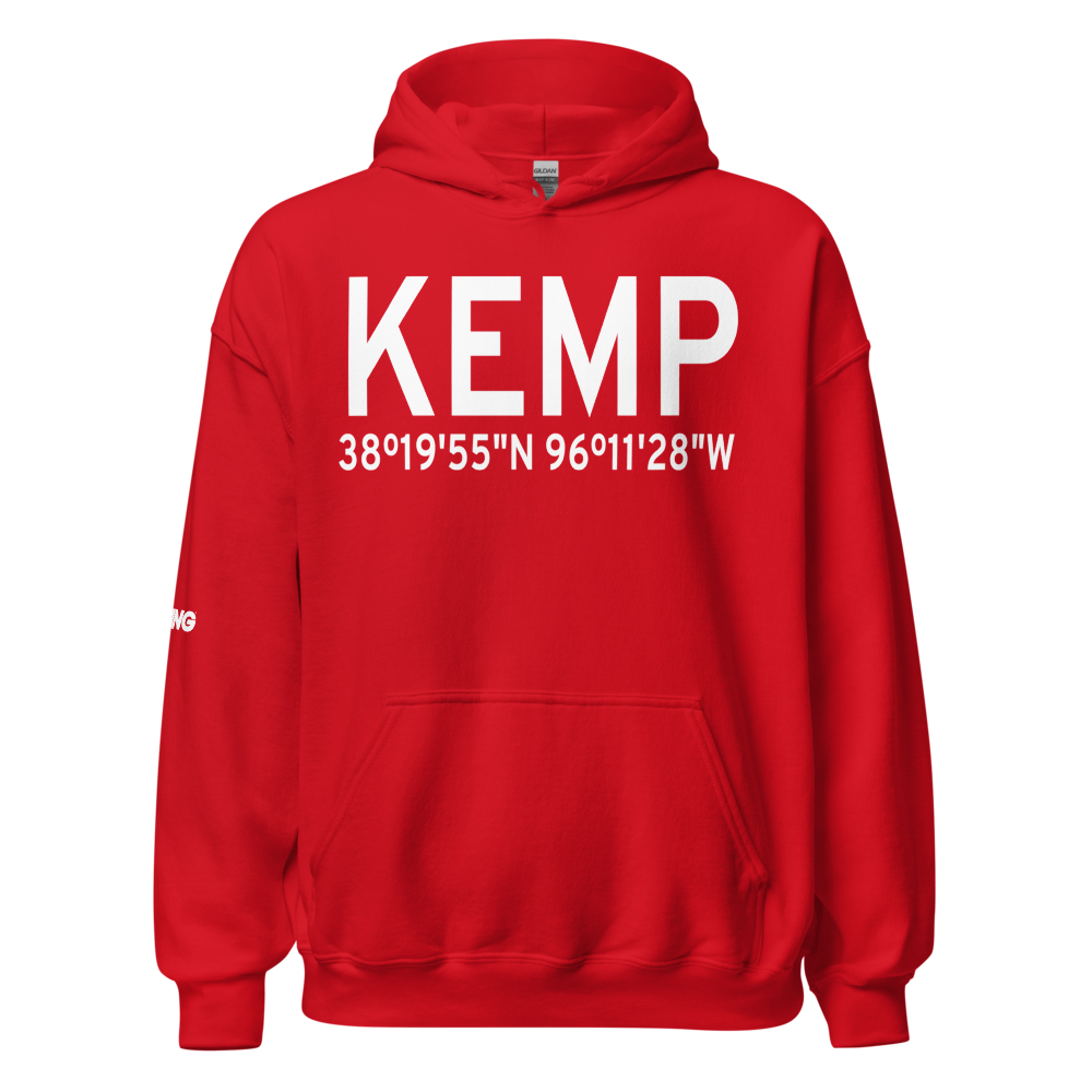 Emporia Municipal Airport (KEMP) ICAO Hoodie Sweatshirt 