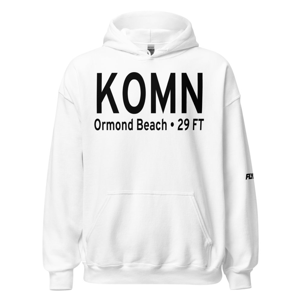 Ormond Beach Municipal Airport (KOMN) ICAO Hoodie Sweatshirt 