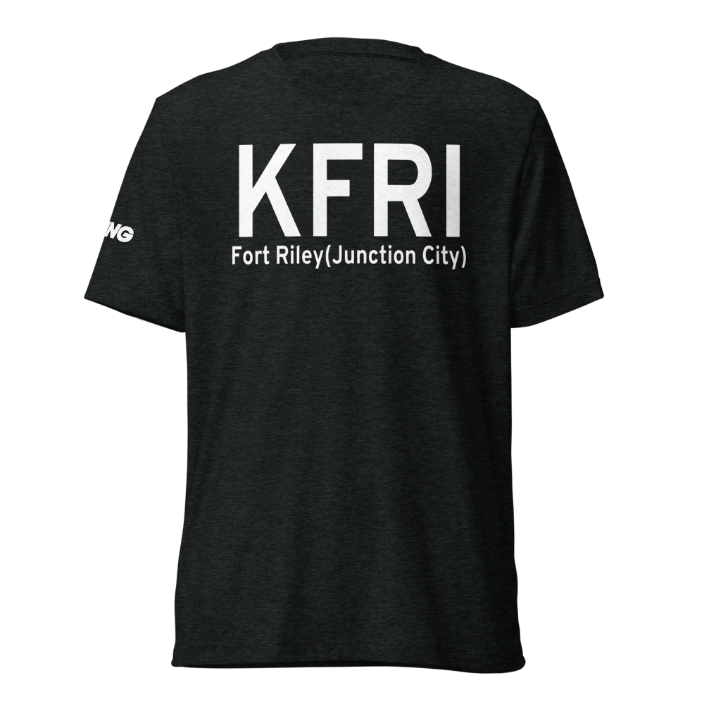 Marshall Army Air Field (KFRI) ICAO Tri-blend T-Shirt 