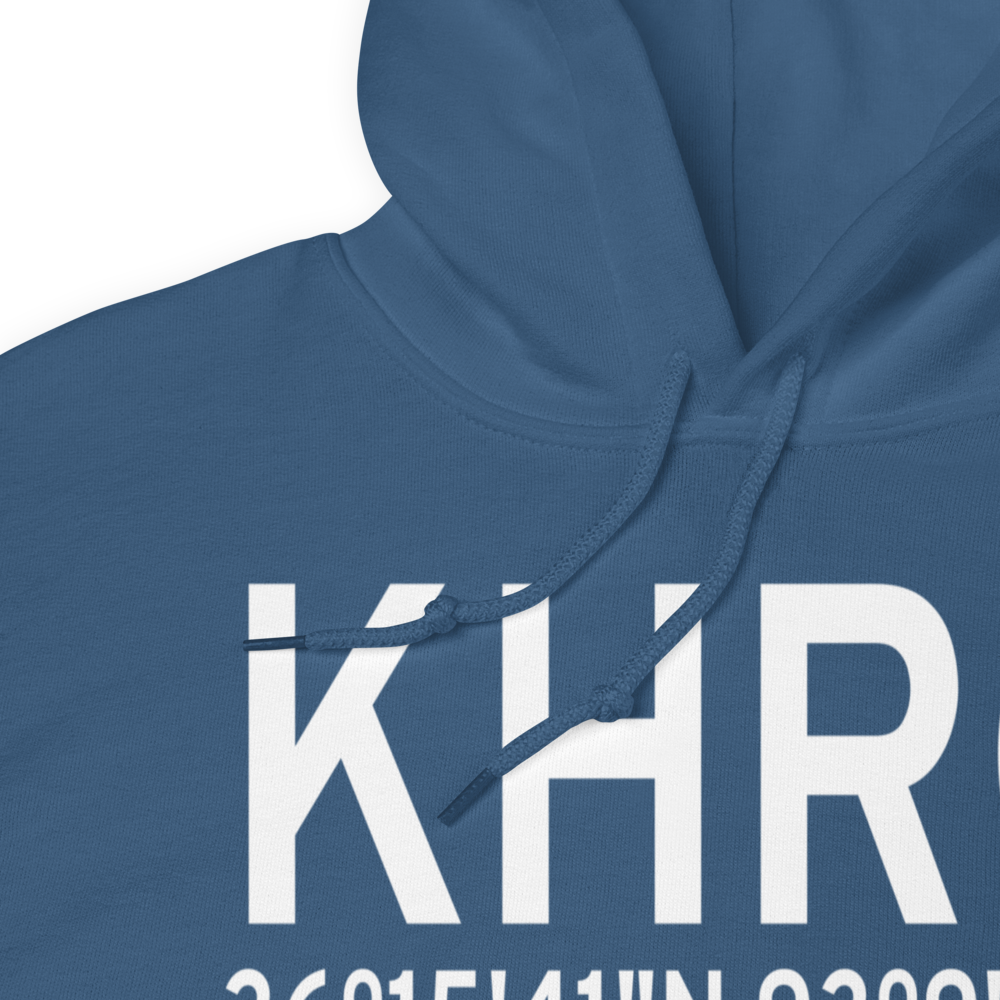 Boone County Airport (KHRO) ICAO Hoodie Sweatshirt 