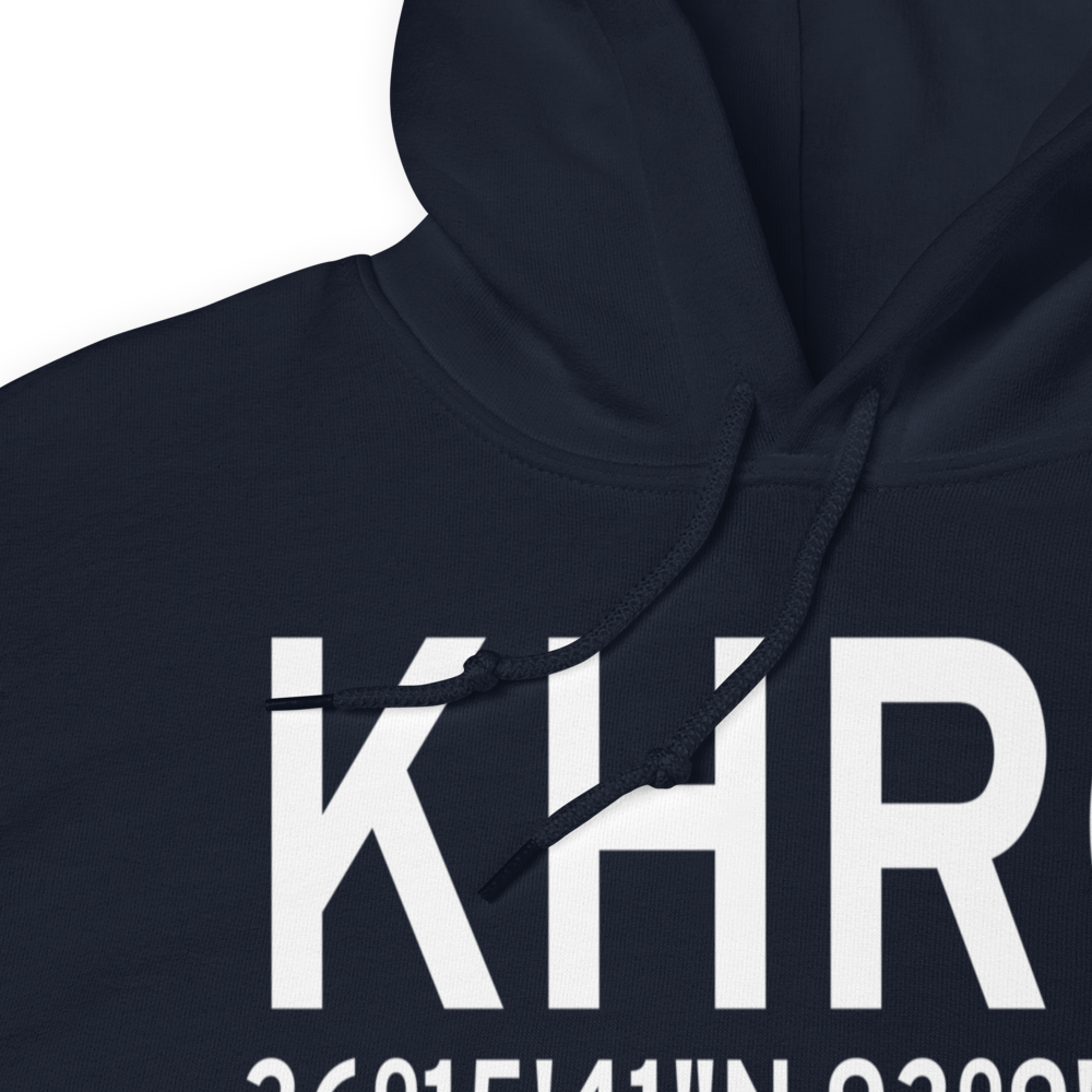 Boone County Airport (KHRO) ICAO Hoodie Sweatshirt 