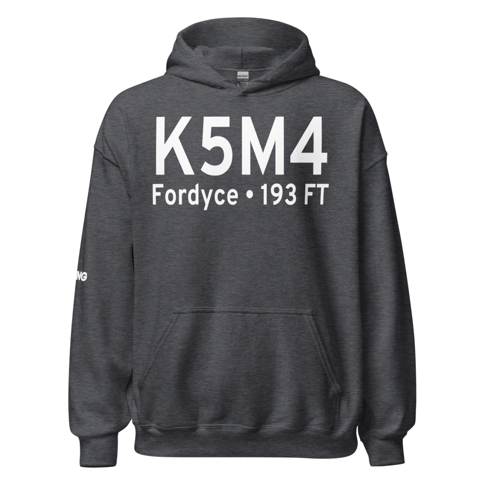 Fordyce Municipal Airport (K5M4) ICAO Hoodie Sweatshirt 