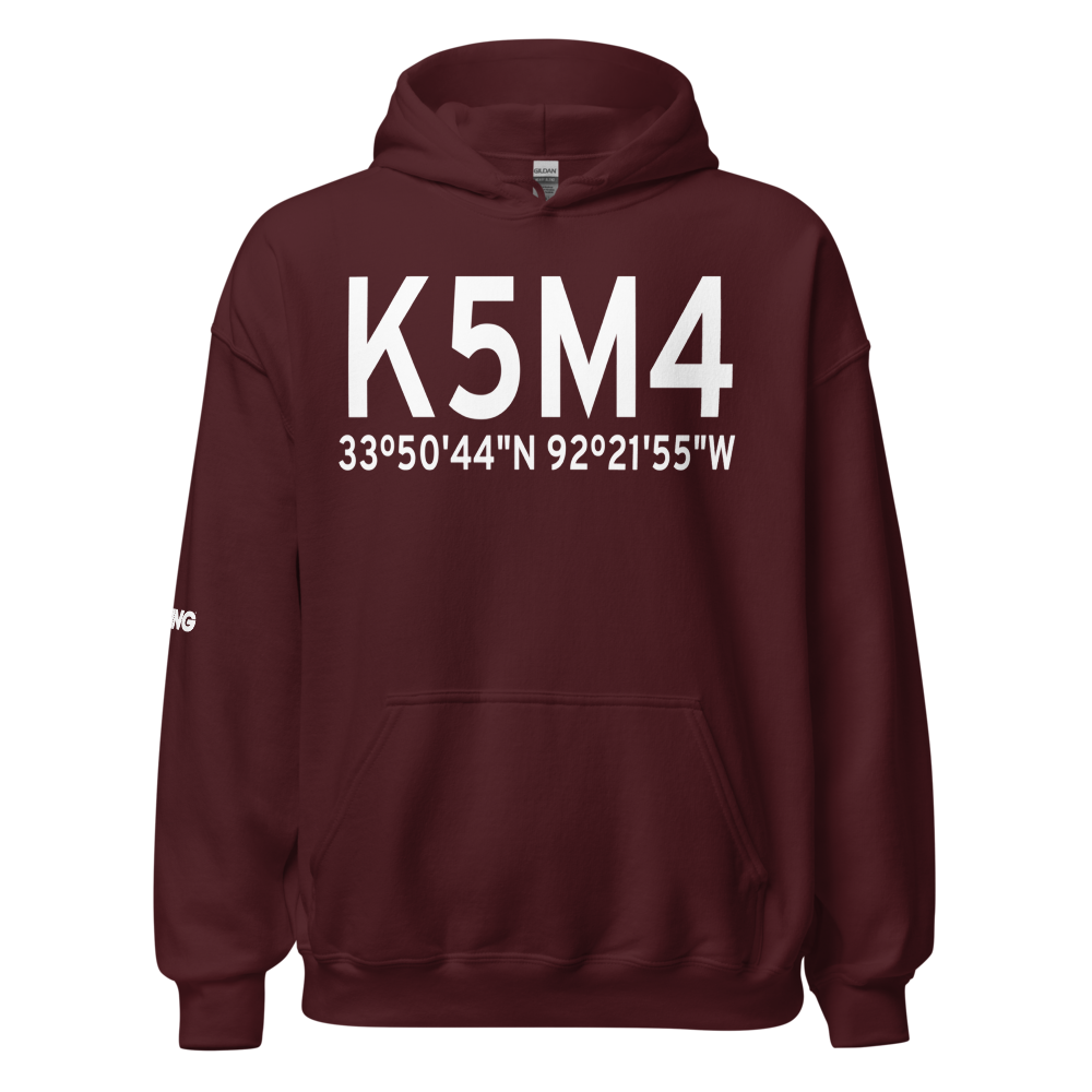 Fordyce Municipal Airport (K5M4) ICAO Hoodie Sweatshirt 