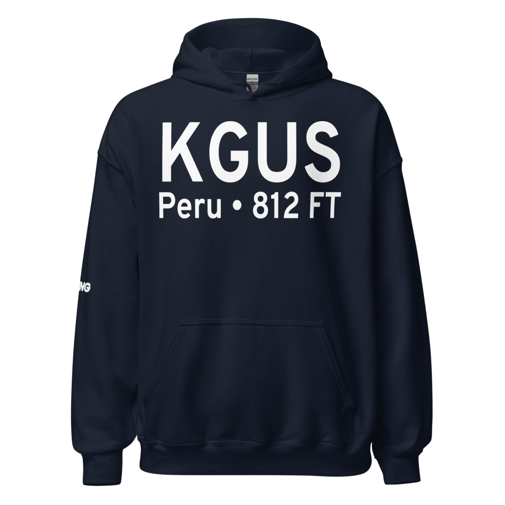 Grissom Air Reserve Base (KGUS) ICAO Hoodie Sweatshirt 