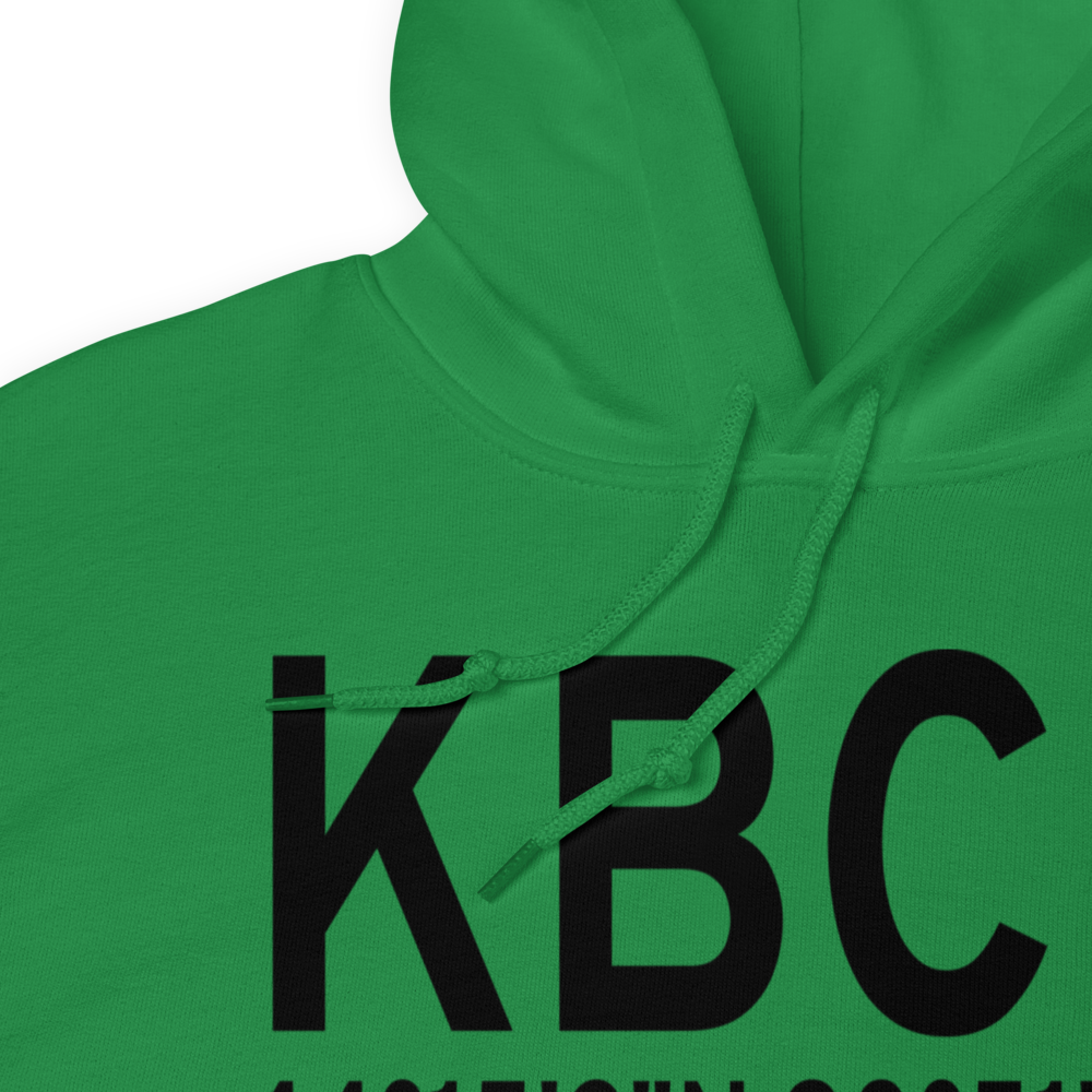Black River Falls Area Airport (KBCK) ICAO Hoodie Sweatshirt 