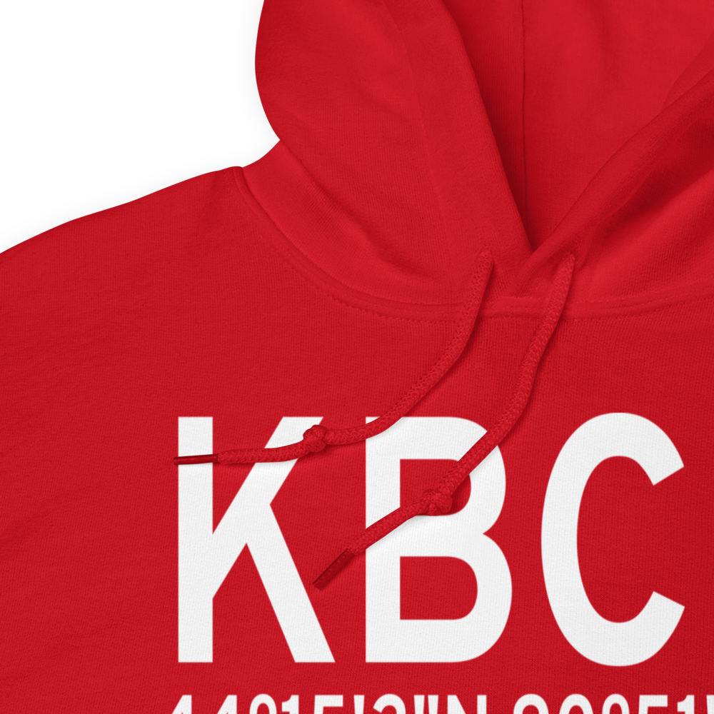 Black River Falls Area Airport (KBCK) ICAO Hoodie Sweatshirt 