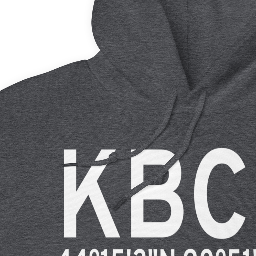 Black River Falls Area Airport (KBCK) ICAO Hoodie Sweatshirt 