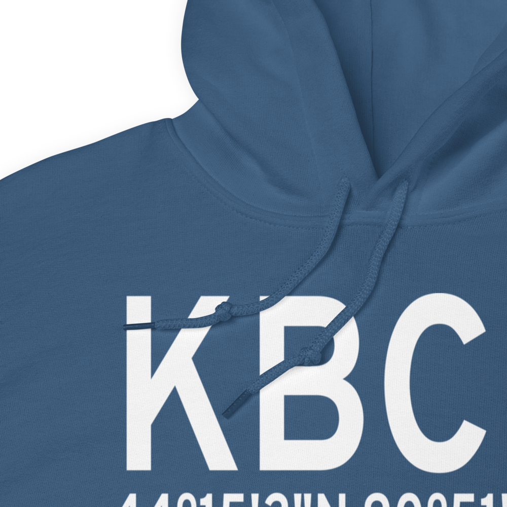 Black River Falls Area Airport (KBCK) ICAO Hoodie Sweatshirt 