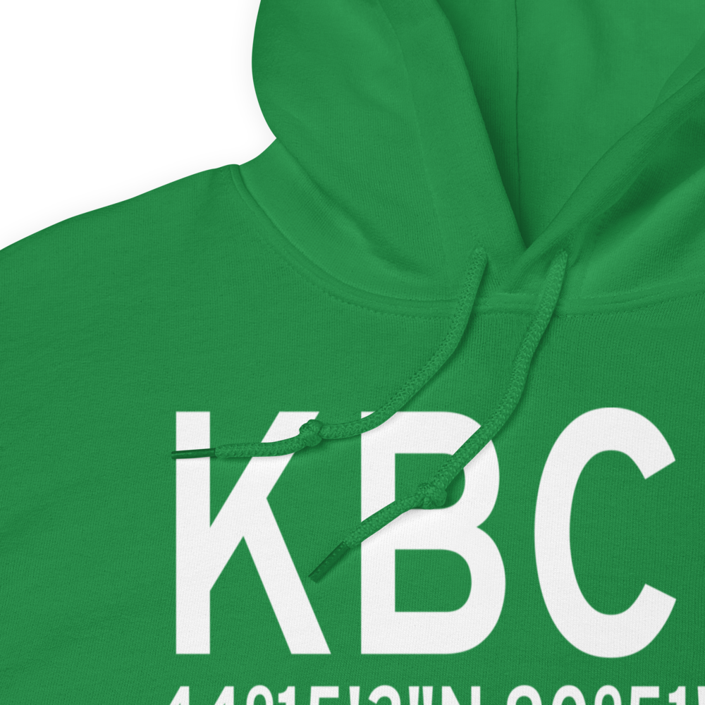 Black River Falls Area Airport (KBCK) ICAO Hoodie Sweatshirt 