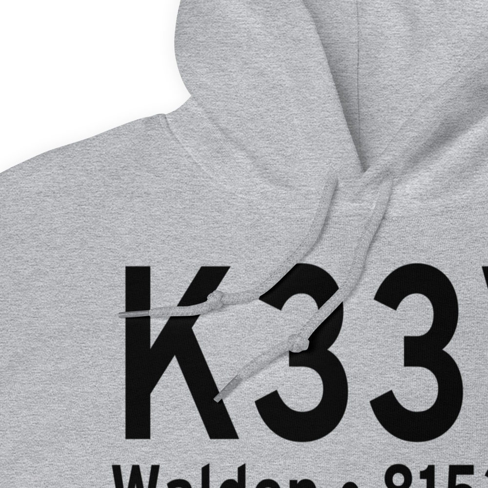 Walden Jackson County Airport (K33V) ICAO Hoodie Sweatshirt 