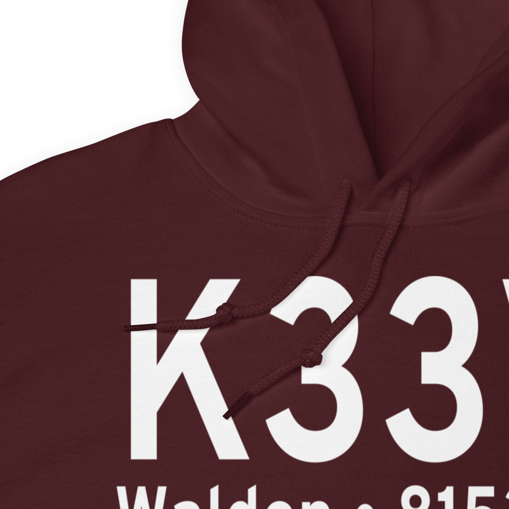 Walden Jackson County Airport (K33V) ICAO Hoodie Sweatshirt 