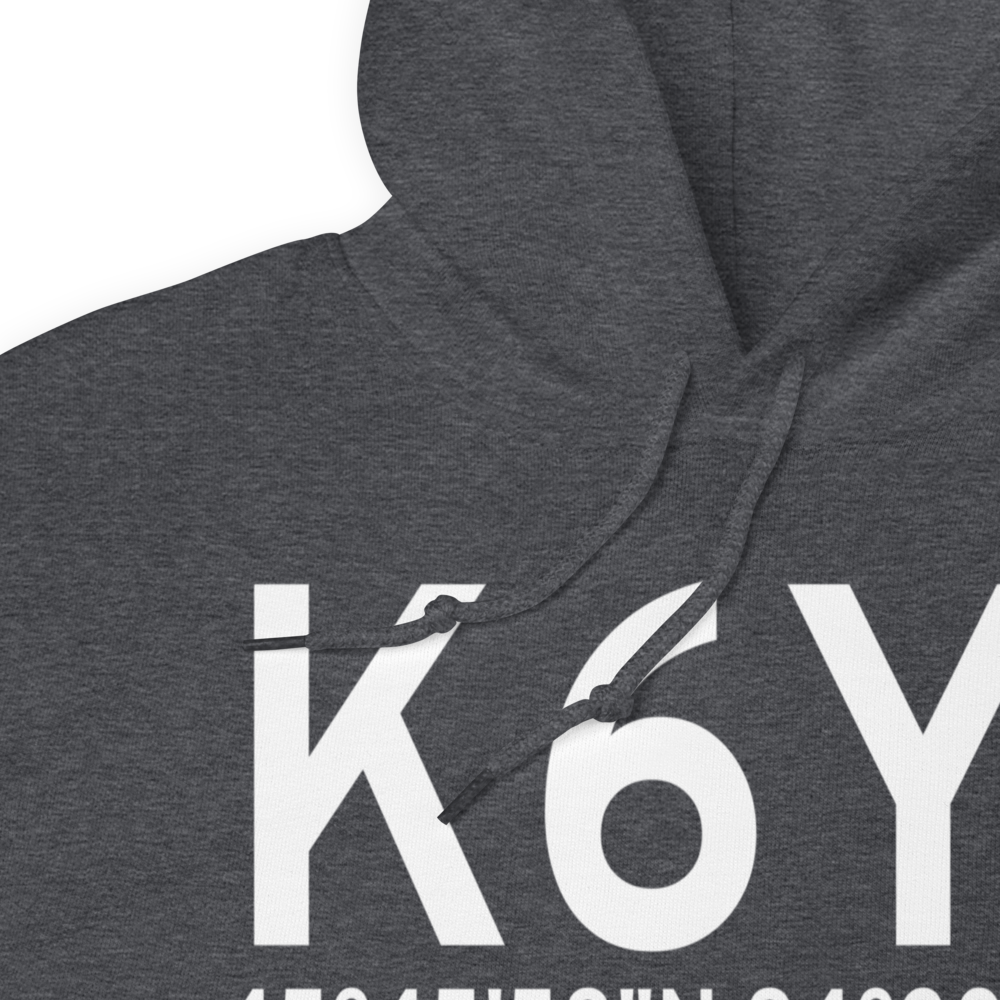 Bois Blanc Airport (K6Y1) ICAO Hoodie Sweatshirt 