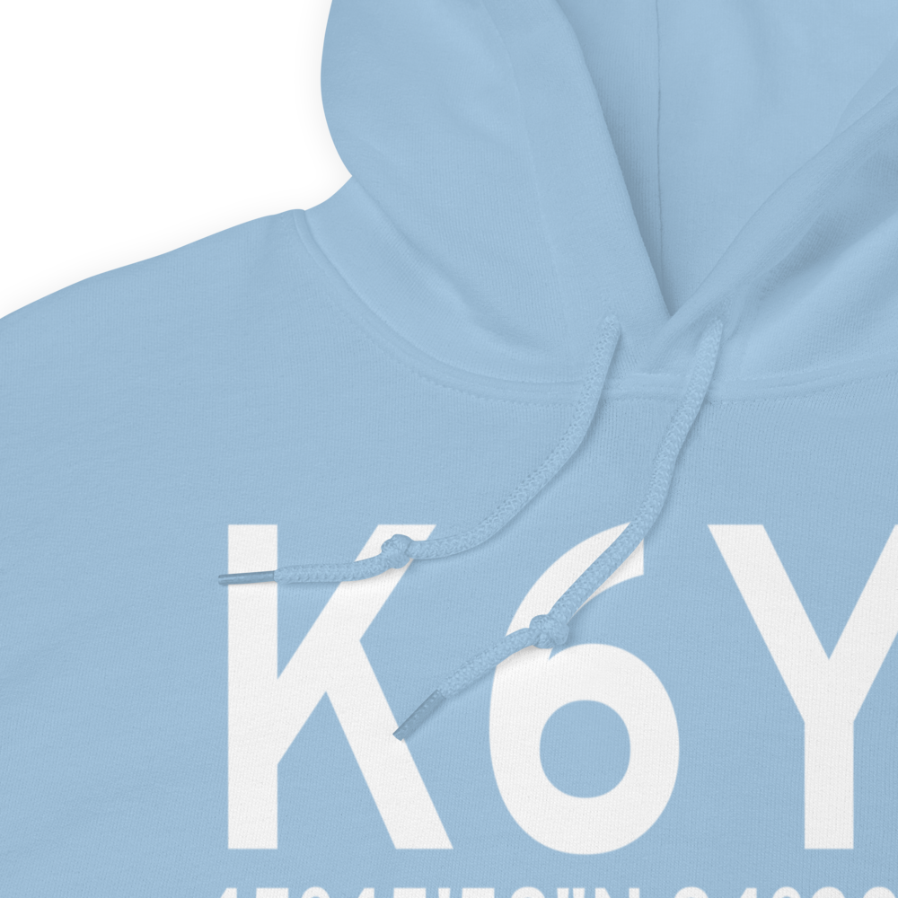 Bois Blanc Airport (K6Y1) ICAO Hoodie Sweatshirt 
