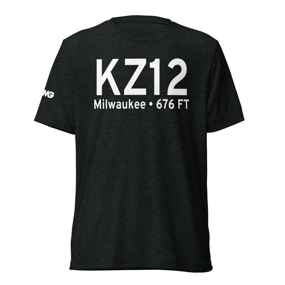 General Mitchell Intl Heliport (KZ12) ICAO Tri-blend T-Shirt 